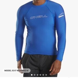 Men’s Medium O'Neill Vibrant Blue Rash Guard